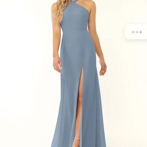 Azazie Light Blue Wedding Dress